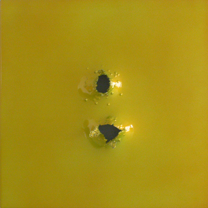 Spectra Series 3, 2008, prismatic powder coated gunshot aluminum, 18x18 in